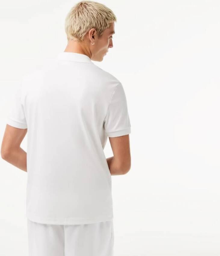 Lacoste Korte Mouw Polo Shirt Wit Heren