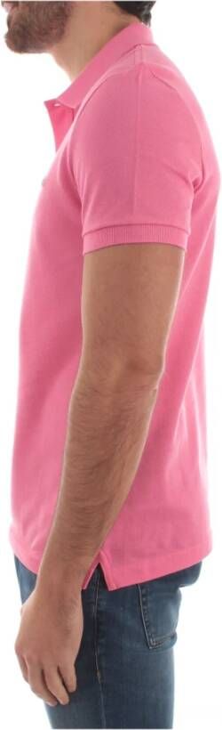 Lacoste Slim Fit Petit Piqué Polo Shirt Roze Heren