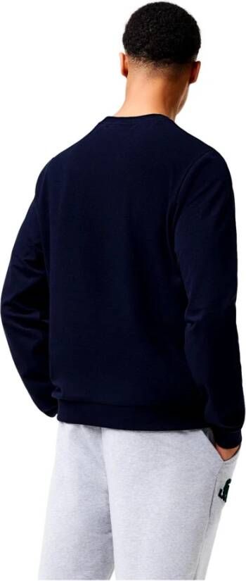 Lacoste Ronde Hals Heren Sweatshirt Sh7477 Blue Heren
