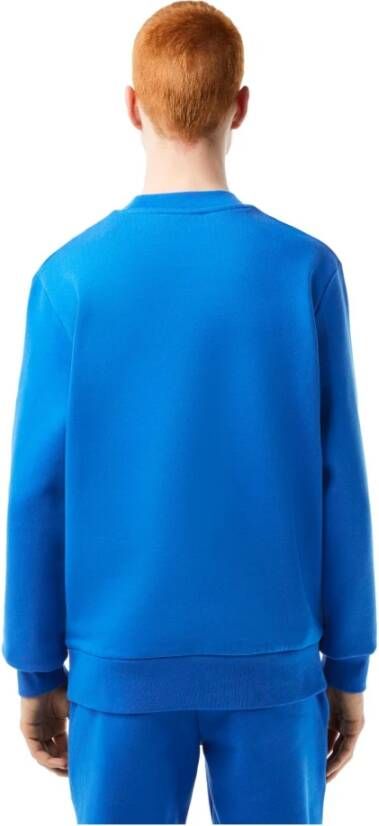 Lacoste Ronde Hals Sweatshirt Sh9608 Blue Heren
