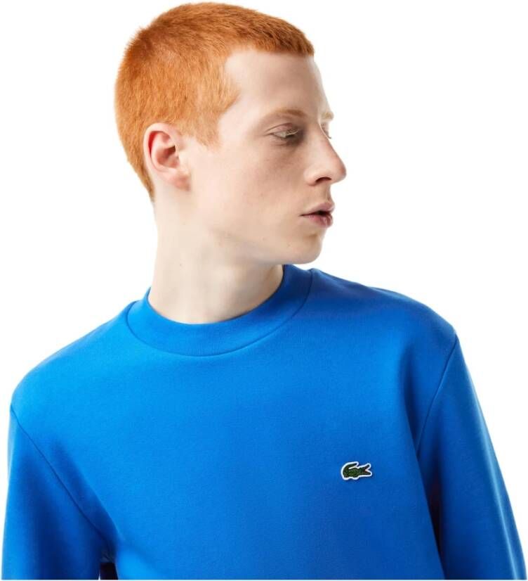 Lacoste Ronde Hals Sweatshirt Sh9608 Blue Heren