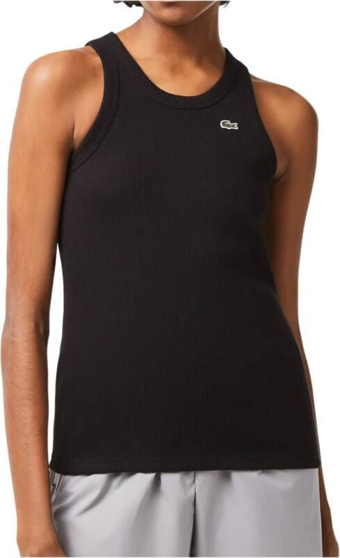 Lacoste Sleeveless Tops Zwart Dames