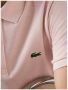 Lacoste Ribbelhemd met korte mouwen Roze Dames - Thumbnail 6