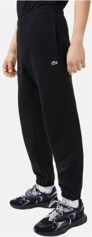Lacoste Geborsteld Fleece Joggers Zwart Heren