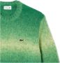 Lacoste Heren Ribgebreide Trui met Geborduurd Krokodillenembleem Green Heren - Thumbnail 2