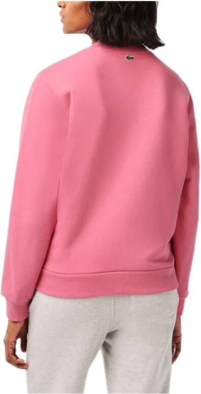 Lacoste Roze Logo Sweatshirt Roze Dames