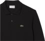 LACOSTE Heren Polo's & T-shirts 1hp2 Men Long Sleeved Best Polo Zwart - Thumbnail 11