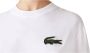 Lacoste Witte Krokodil T-shirt voor Mannen en Vrouwen Wit Heren - Thumbnail 2
