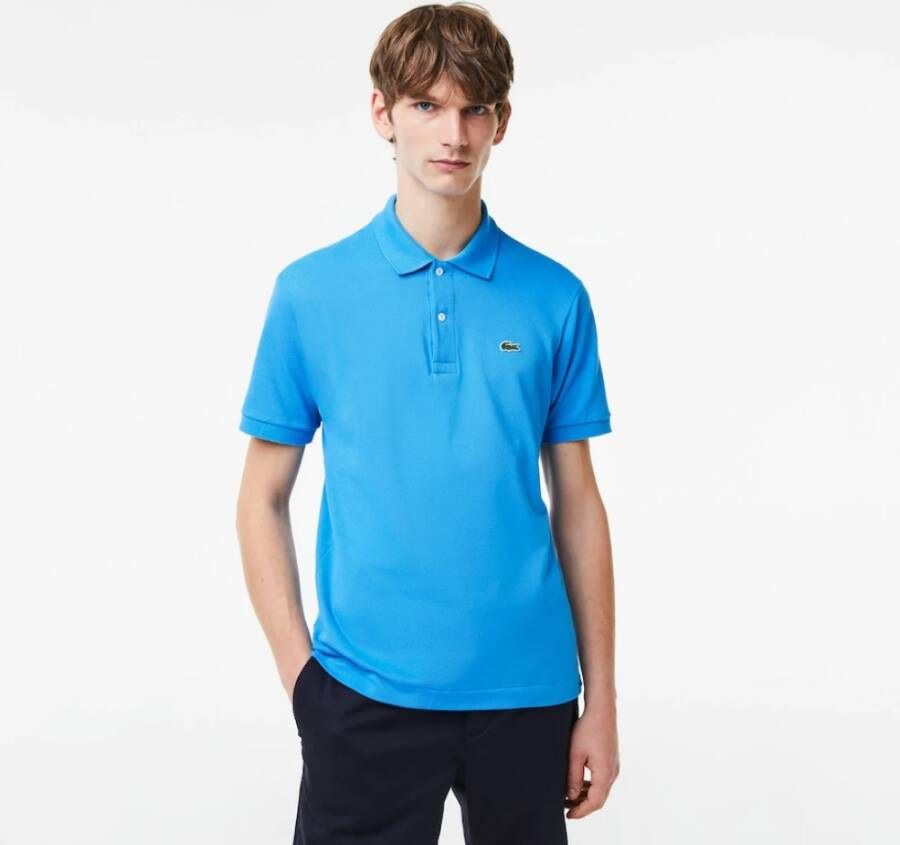 Lacoste ZBA Azzurro Polo Shirt Blauw Heren