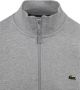 Lacoste Fleece Sweatshirt met Logo Patch Gray Heren - Thumbnail 5