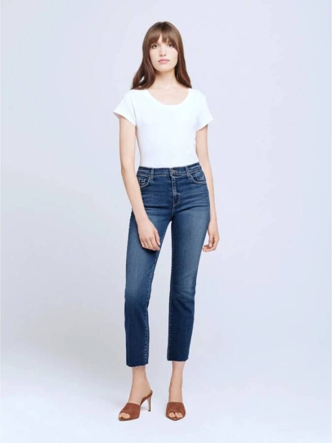 L'Agence Slim-fit Jeans Blauw Dames