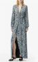 Lala Berlin Pauw Luipaard Print Maxi Jurk Blue Dames - Thumbnail 2