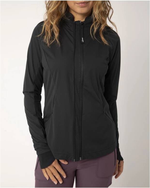 LaMunt Hybride Wind Innerlayer Jas voor vrouwen Black Dames