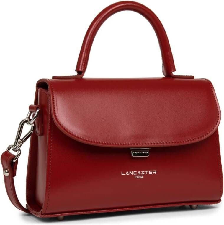 Lancaster Suave Event Leren Schoudertas Rood Dames