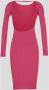 Laneus Knitted Dresses Roze Dames - Thumbnail 2