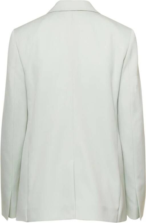 Lanvin Groene Wol Monobrested Blazer Groen Dames
