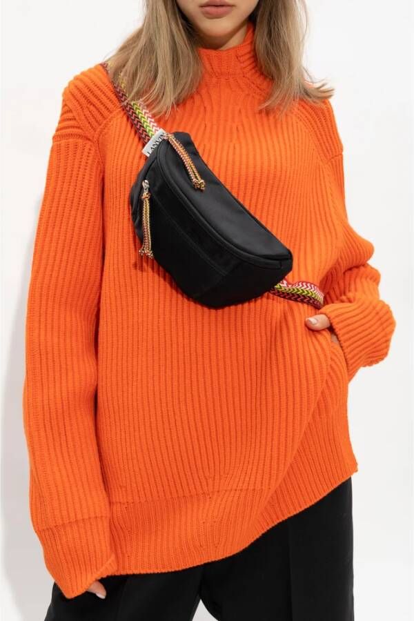 Lanvin Curb Small heuptas Zwart Dames