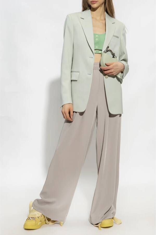 Lanvin Single-breasted blazer Groen Dames