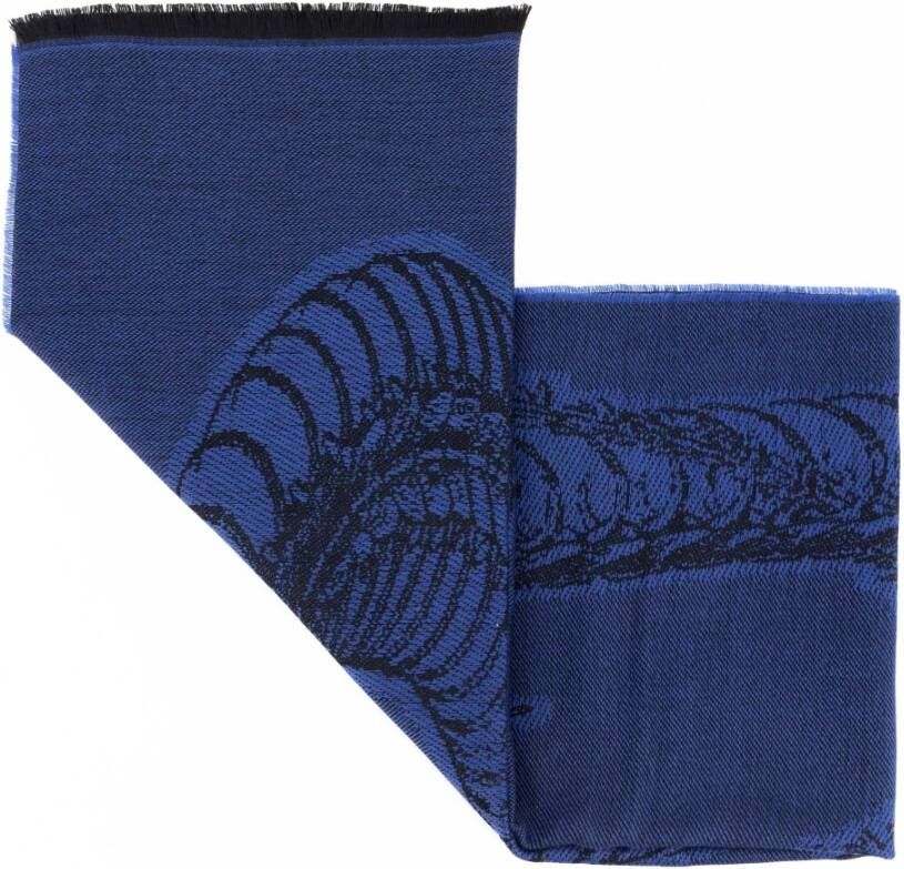 Lanvin sjaal Blauw Dames