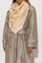 Lanvin Beige Wol en Zijden Sjaal met Bedrukt Logo Beige Dames - Thumbnail 2