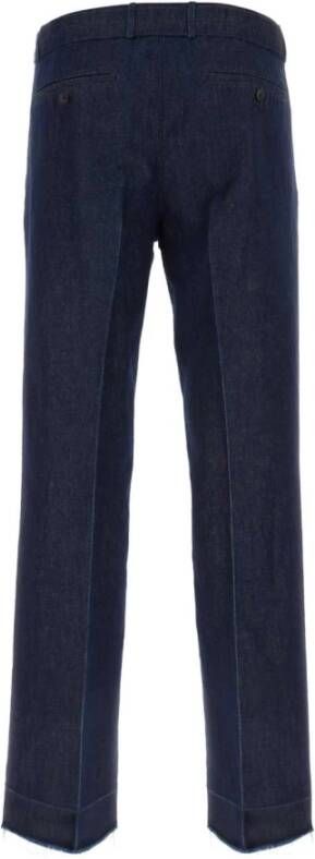 Lanvin Donkerblauwe denim broek Blauw Heren