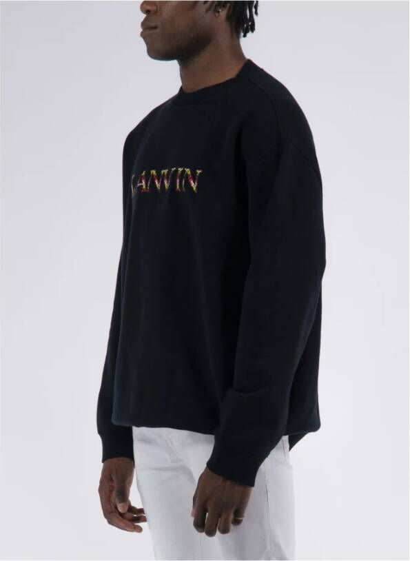 Lanvin Sweatshirt Zwart Heren