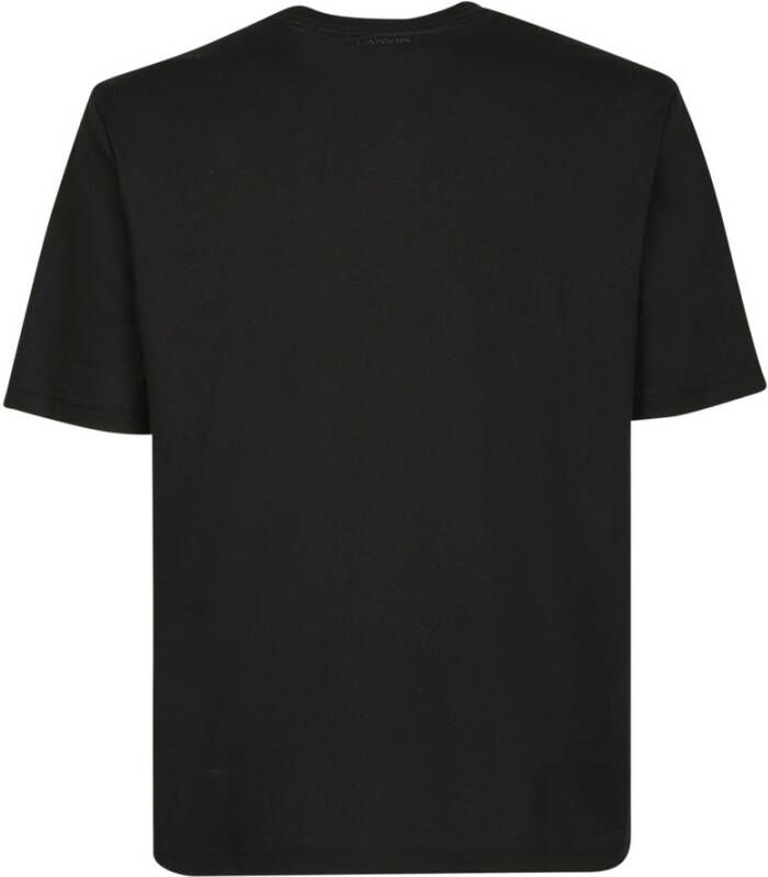 Lanvin Logo Grafische Print T-Shirt Zwart Heren