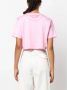Lanvin Katoenen Overprinted Cropped T-Shirt Pink Dames - Thumbnail 2