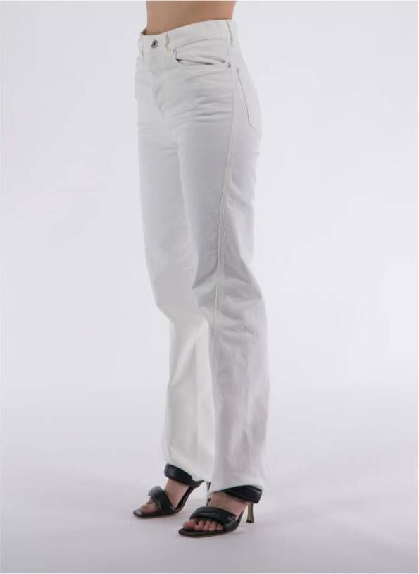 Lanvin Twisted Denim Jeans White Dames