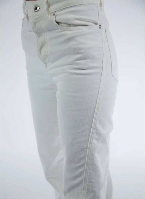 Lanvin Twisted Denim Jeans White Dames