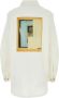 Lanvin Witte stretch denim overhemd Stijlvol en comfortabel White Dames - Thumbnail 2