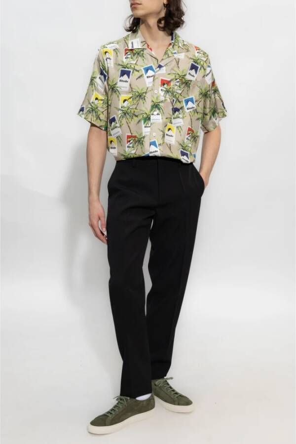 Lanvin Wollen broek Zwart Heren