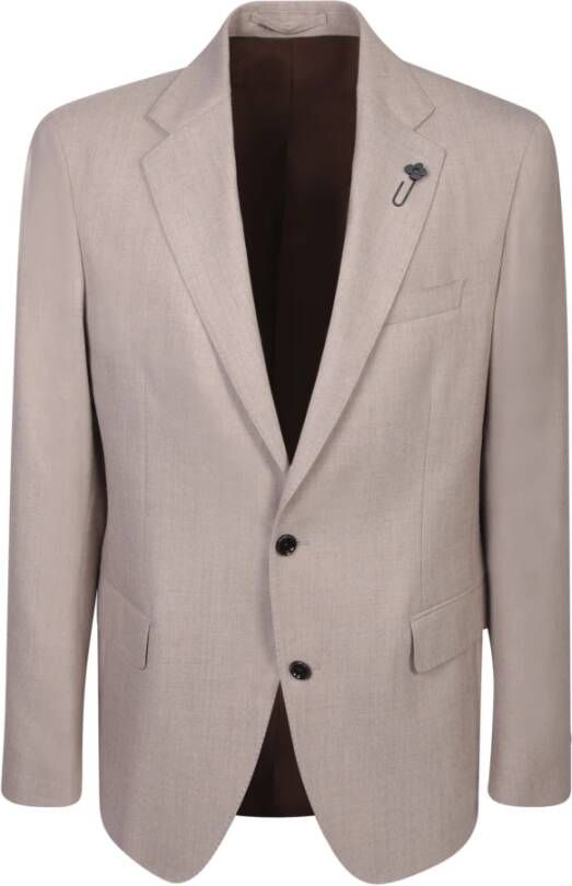 Lardini Beige Herenkostuum Aw23 Beige Heren