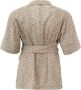 Lardini Beige Linen Dressing Gown Jacket Beige Dames - Thumbnail 2