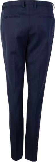 Lardini Blue Wool Trousers Blauw Dames