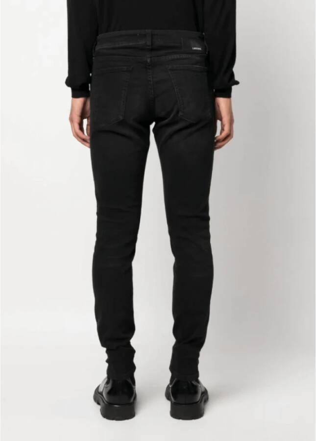 Lardini Donkergrijze Skinny Jeans Black Heren