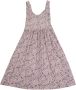 Lardini Roze Allover Bedrukte Midi Jurk Roze Dames - Thumbnail 4