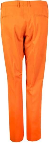 Lardini Orange Cotton Chino Trousers Oranje Dames