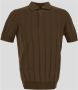 Lardini Polo Shirt Bruin Heren - Thumbnail 2