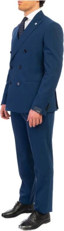Lardini Suits Blauw Heren
