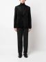 Lardini Zwarte Blazer van Faux Suede met Peak Revers Black Heren - Thumbnail 2