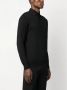 Lardini Zwart Fijngebreid Wol Polo Shirt Black Heren - Thumbnail 2