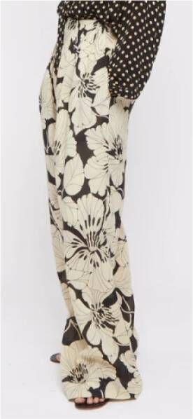 Laurence Bras Wijde broek Beige Dames