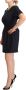 L'Autre Chose Black Embellished Short Sleeves Mini A-line Dress Zwart Dames - Thumbnail 2
