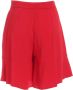 L'Autre Chose Chique Acetaat Viscose Shorts Red Dames - Thumbnail 2