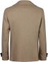 Lubiam Dubbelborstige Peacoat met Brede Revers Beige Heren - Thumbnail 2