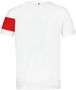 Le Coq Sportif TRI Tee SS N°1 100% Katoenen T-shirt Wit Heren - Thumbnail 2