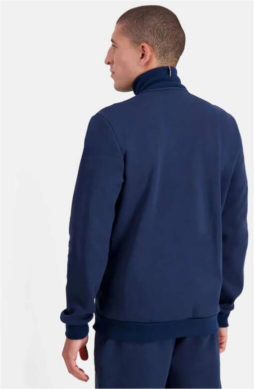 Le Coq Sportif Sweater met rits Blauw Heren