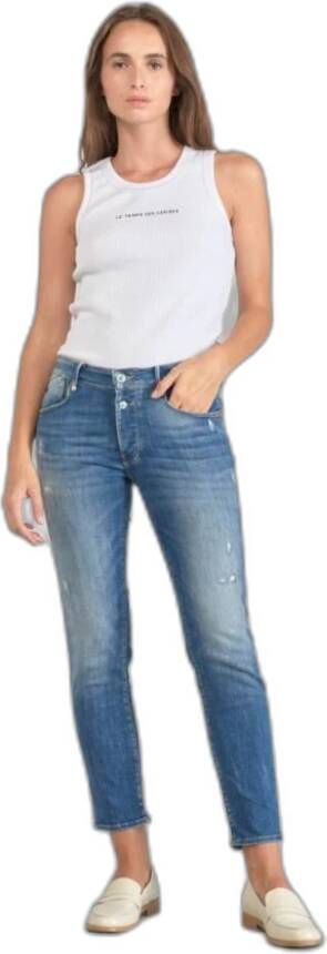 Le Temps Des Cerises Hoge taille dames jeans Pulp C Anil Blauw Dames