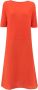Le Tricot Perugia Midi Dresses Oranje Dames - Thumbnail 2